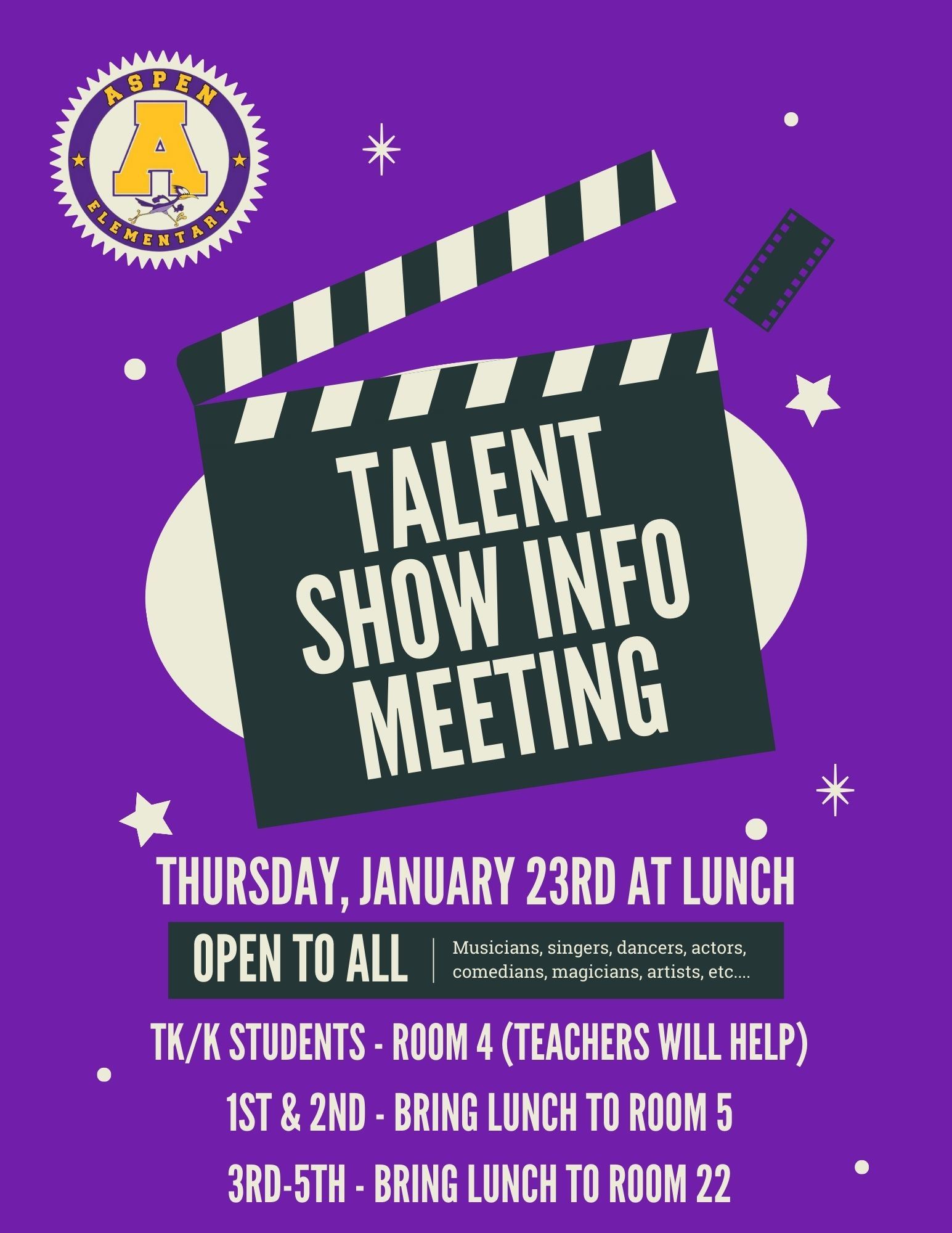  Talent Show Info Meeting